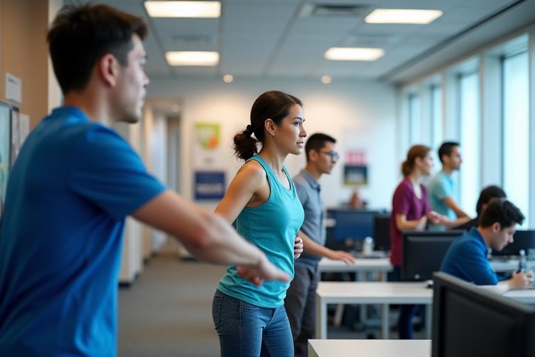 Corporate wellness program in Singapore office