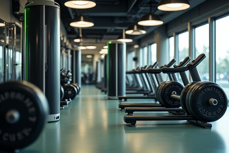 Modern gym equipment at Jungle Gyms SG