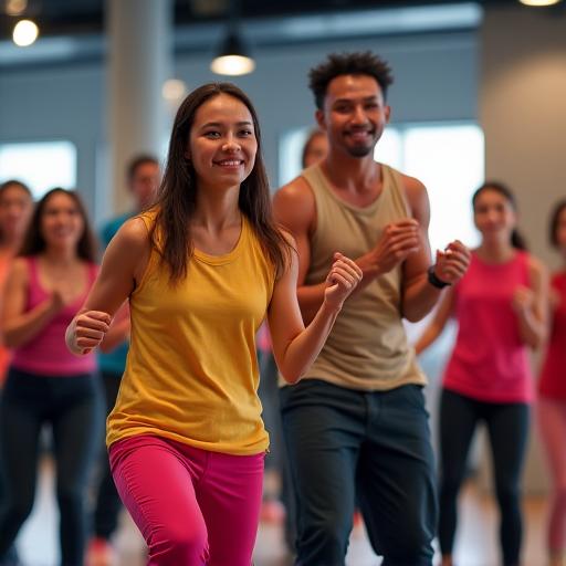 Zumba dance fitness class